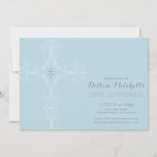 Eerste uitnodiging voor de Heilige Communie - Krui (Voorkant)