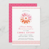 Eerste uitnodiging voor de Heilige Communie, uitno (Voorkant / Achterkant)