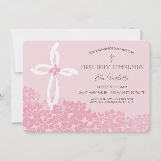 Eerste uitnodiging voor de Heilige Communie van Gi (Voorkant)