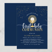 Eerste uitnodiging voor de marine & Gold Boy (Voorkant / Achterkant)