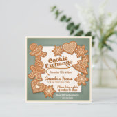 Eerste uitnodiging voor de uitwisseling van kerstb (Staand voorkant)