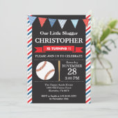 Eerste uitnodiging voor de wedstrijd Baseball Birt (Staand voorkant)