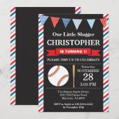 Eerste uitnodiging voor de wedstrijd Baseball Birt (Voorkant / Achterkant)