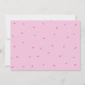 Eerste uitnodiging voor donut foto van Birthday (Achterkant)