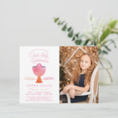 Eerste uitnodiging voor een communiqué - Girl's Af (Staand voorkant)