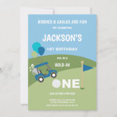 Eerste uitnodiging voor een golfverjaardag (Voorkant)