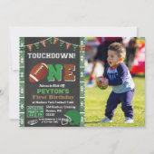 Eerste uitnodiging voor Football van de partij Cha (Voorkant)