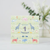 Eerste uitnodiging voor geboorte (Staand voorkant)