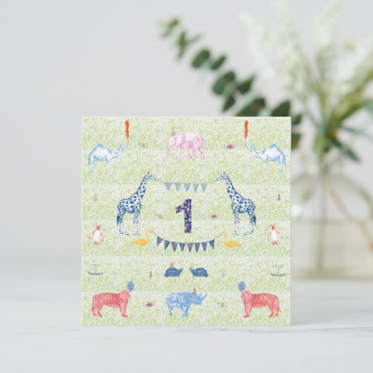 Eerste uitnodiging voor geboorte (Staand voorkant)