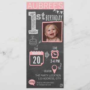 Eerste uitnodiging voor het meisjesalkboard