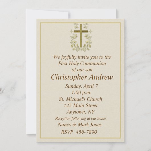 Eerste uitnodiging voor het Tan-communiqué (Voorkant)