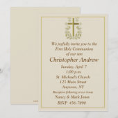 Eerste uitnodiging voor het Tan-communiqué (Voorkant / Achterkant)