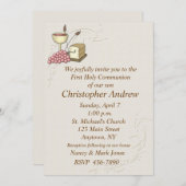 Eerste uitnodiging voor het Tan-communiqué (Voorkant / Achterkant)