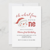 Eerste uitnodiging voor kerstmis Snowman (Voorkant)