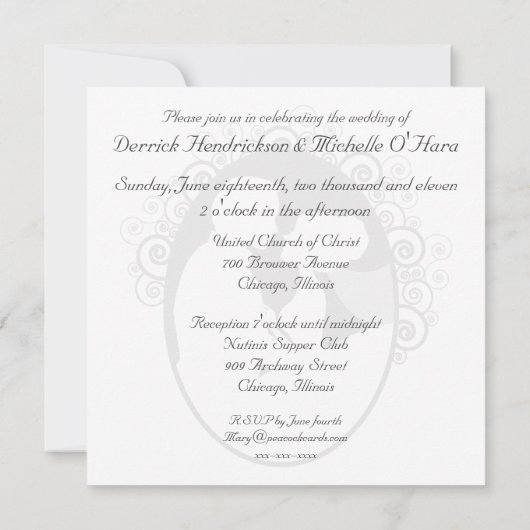 Eerste uitnodiging voor Paarse Gepersonaliseerd we (Achterkant)