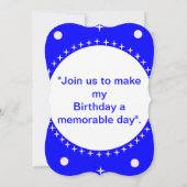 Eerste uitnodiging voor verjaardagsfeestje. Gefeli (Achterkant)