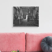 Eerste uitzicht van de inleidende kamer canvas afdruk (Insitu (Woonkamer))