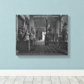 Eerste uitzicht van de inleidende kamer canvas afdruk (Insitu (Houten vloer))