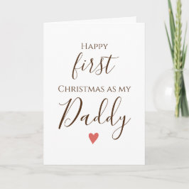 Eerste Vader Kerstkaart Kaart