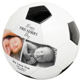 Eerste vaderdag 2 Foto Baby Naam nieuwe vader Voetbal