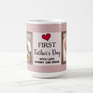 Eerste Vaderdag 2 fotocollage Koffiemok