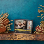 Eerste Vaderdag 3 Foto-collage-alkbord Fotoplaat (Zijkant)