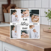 Eerste Vaderdag 6 fotocollage Fotoplaat