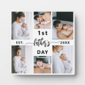 Eerste Vaderdag 6 fotocollage Fotoplaat (Voorkant)