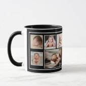 Eerste Vaderdag 7 Foto Collage Black Mok (Links)