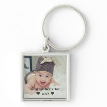 Eerste Vaderdag Aangepaste Babyfoto | Met Jaar