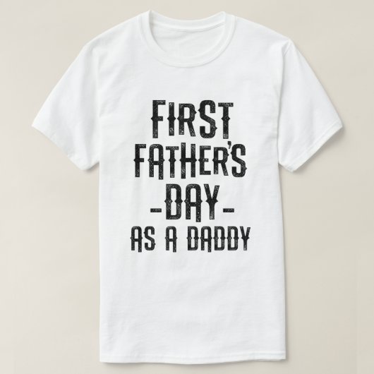 Eerste vaderdag als een pappa grappige nieuwe papp t-shirt (Design voorkant)