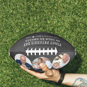 Eerste vaderdag als foto Papa Chalkboard 3 American Football