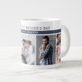 Eerste Vaderdag als opa - 5 Fotocollage Grote Koffiekop (Voorkant rechts)