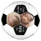 Eerste Vaderdag als Papa 2 Fotocollage opa Voetbal (Gedraaid)