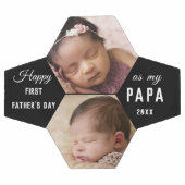 Eerste Vaderdag als Papa 2 Fotocollage opa Voetbal (Enkel)