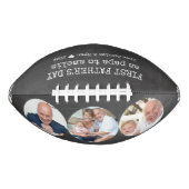 Eerste vaderdag als Papa Chalkboard 3 Foto American Football (Voorkant)