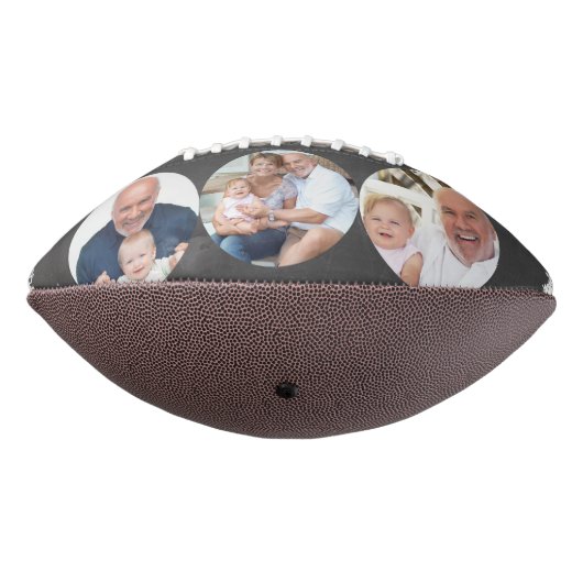 Eerste vaderdag als Papa Chalkboard 3 Foto American Football (Gedraaid 270)