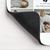 Eerste Vaderdag – Baby Footprints & Blue Hearts Muismat (Hoek)