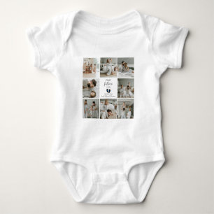 Eerste Vaderdag – Baby Footprints & Blue Hearts Romper