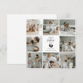 Eerste Vaderdag – Baby Footprints & Pink Hearts (Voorkant / Achterkant)