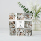 Eerste Vaderdag – Baby Footprints & Pink Hearts (Staand voorkant)