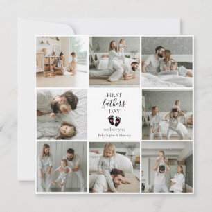 Eerste Vaderdag – Baby Footprints & Pink Hearts