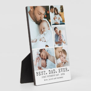 Eerste Vaderdag BESTE DAD OOIT 5 foto's Fotoplaat