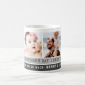 Eerste Vaderdag Beste vader ooit 4 Foto Collage Koffiemok (Center)