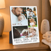 Eerste Vaderdag BESTE VADER OOIT Foto Collage Fotoplaat