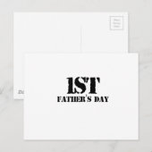 Eerste Vaderdag Briefkaart (Voorkant / Achterkant)