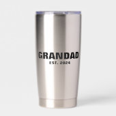Eerste Vaderdag cadeau idee voor opa Geïsoleerde Drinkbeker (Voorkant)