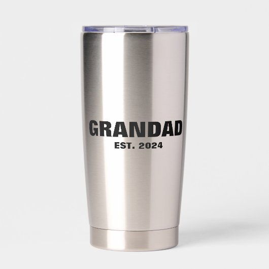 Eerste Vaderdag cadeau idee voor opa Geïsoleerde Drinkbeker (Voorkant)