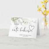 Eerste Vaderdag Cadeaus Nieuwe Vader Echtgenoot va Kaart (Gele Bloem)