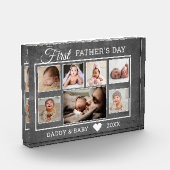 Eerste Vaderdag Chalkboard 7 Fotocollage  Fotoblokken (Links)